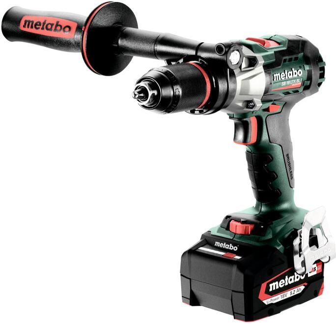 Metabo SB 18 LTX BL Q I accu klopboormachine 18v 5.2Ah li-ion koolborstelloos 602360650 - Foto 2