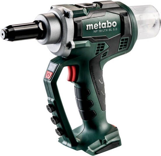 Metabo NP 18 LTX BL 5.0 18V Li-Ion Accu-klinknagelpistool body in Metaloc koolborstelloos 2.4-5mm | 619002840