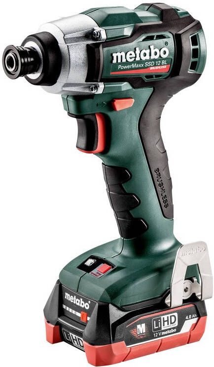 Metabo PowerMaxx SSD 12 BL Accu-slagschroevendraaier 12V 2x4Ah LiHD 601115800