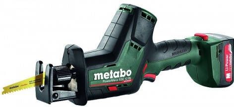 Metabo PowerMaxx SSE 12 BL | Accu-reciprozaag| 12V| (2x 2 0 Ah) | 602322500