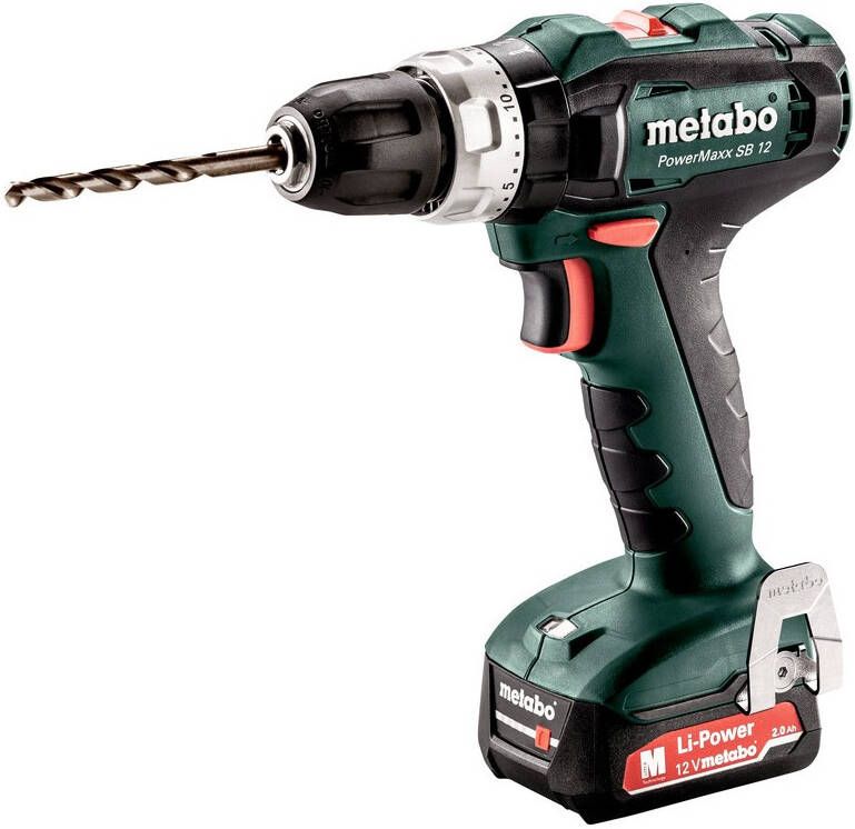 Metabo SB 12 Accu-Klopboormachine | 12 V | 40 Nm | 2 x 2 Ah Li-Power | Lader SC 30 | In x 118 601076500