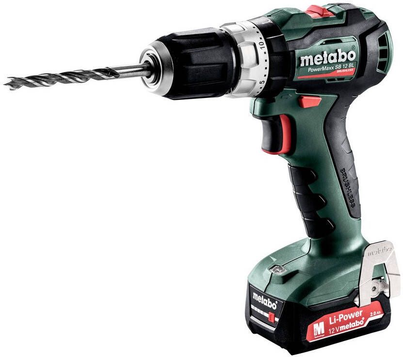 Metabo SB 12 BL Accu-Klopboormachine | 12 V | 2x2Ah Li-Power | Lader SC 30 | In x 118 601077500