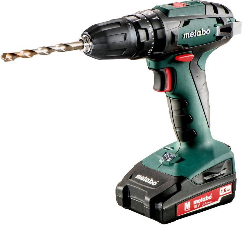 Metabo SB 18 Accu-Klopboormachine | 18 V | 48 Nm | 2x1.5 Ah Li-Power | Lader SC 60 Plus | In koffer 602245550