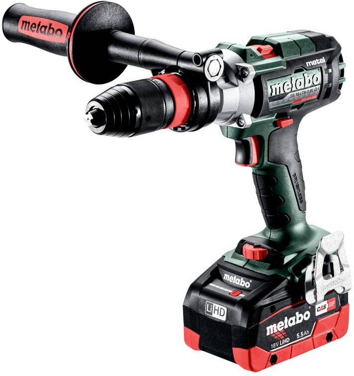 Metabo SB 18 LTX-3 BL Q I METAL | Accu-klopboormachine | 18 V | 130 Nm | 2x LiHD 5 5Ah + ASC 145 | In X145 L 603182660