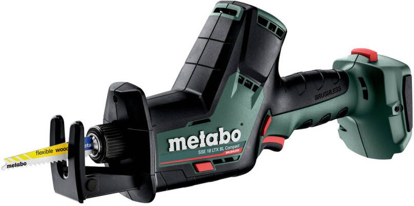 Metabo SSE 18 LTX BL Compact 18V Li-Ion accu reciprozaag body in metaloc 16mm koolborstelloos 602366840