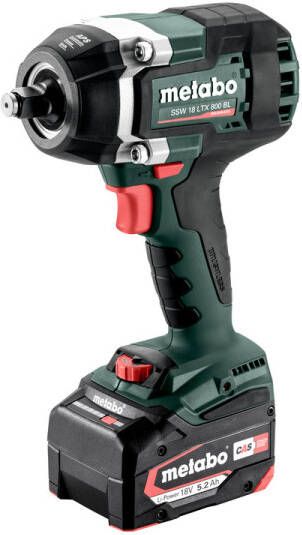 Metabo Accu-slagschroevendraaier -slagmoersleutel | SSW 18 LTX 800 BL | 18V 2X5.2AH LI-POWER | LADER ASC 55 | x 145L