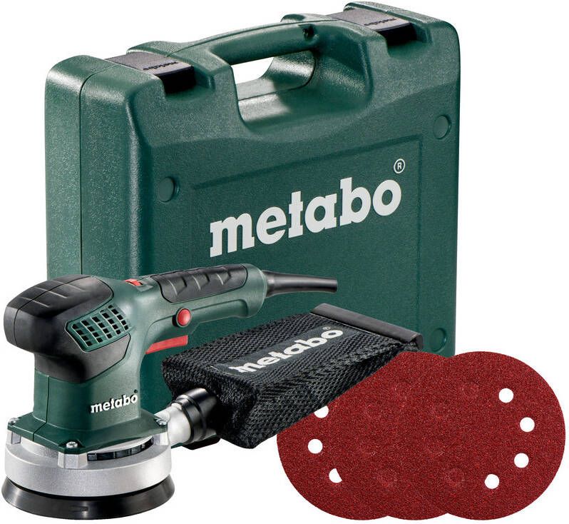 Metabo SXE 3125 Set excenterschuurmachine 310w 125mm | in koffer + 25 schuurbladen 690921000