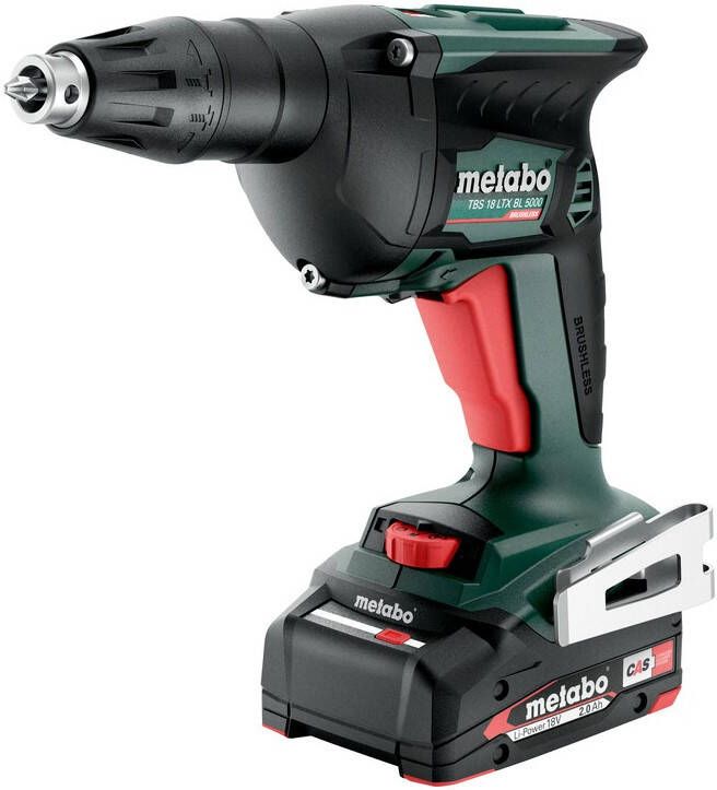 Metabo TBS 18 LTX BL 5000 Accu-Schroevendraaier | 18 V | 2x2 Ah Li-Power | Lader SC 30 | In x 145 L 620063500