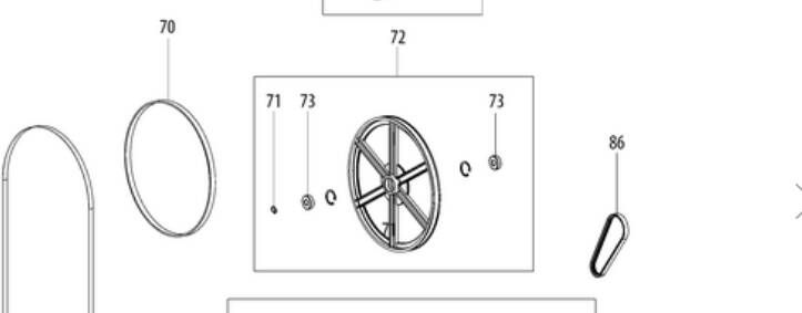 Metabo Toebehoren Wielband | Service Artikel | BAS 260 Lintzaag 344101940