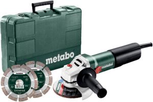 Metabo WQ 1100-125 Set | Haakse slijper | 125 mm | 1100 Watt | 12000 min | In doos