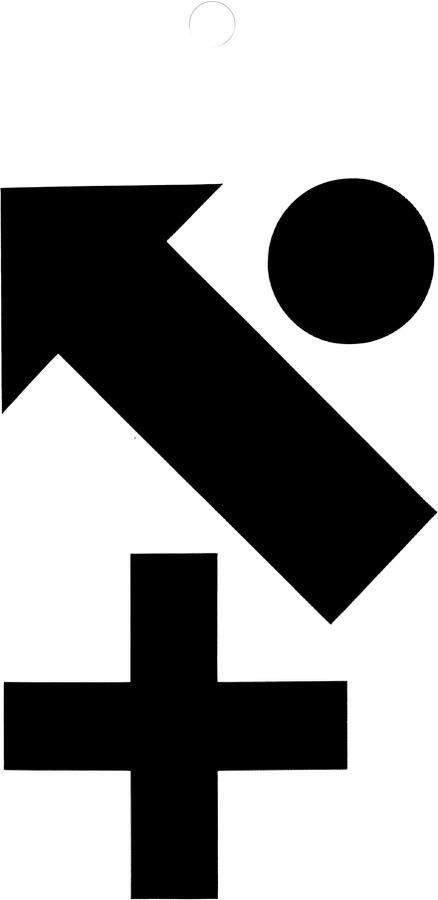 Metafranc Plaksymbool 100Mm Zwart + 0 WU0510660