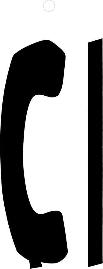 Metafranc Plaksymbool 100Mm Zwart Tel WU0510620
