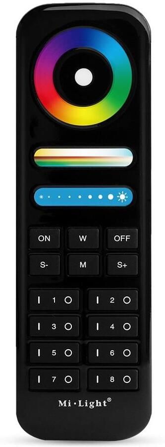 Mi-light MiBoxer RGB-CCT afstandsbediening 2.4G 8-zones zwart LED0231