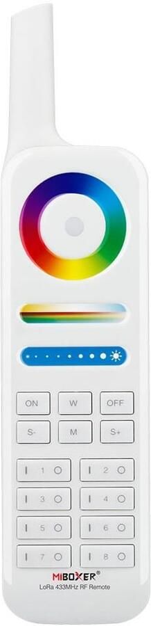 Mi-light MiBoxer RGB-CCT afstandsbediening 8-Zone 433MHz LED0198