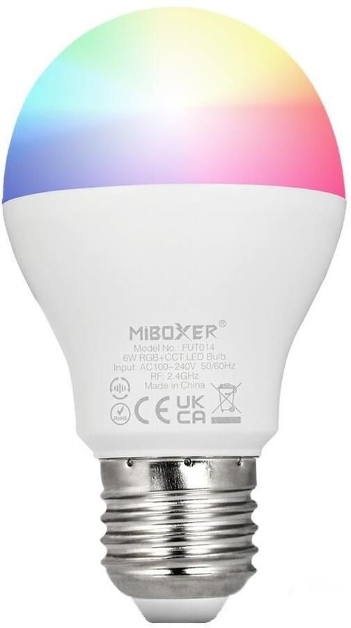 Mi-light MiBoxer RGB-CCT LED E27 GLS 6W RF 2.4G LED0217