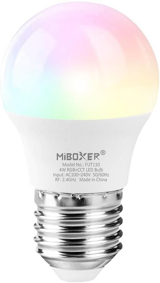 Mi-light MiBoxer RGB-CCT LED E27 Kogel 4W RF 2.4G LED0216