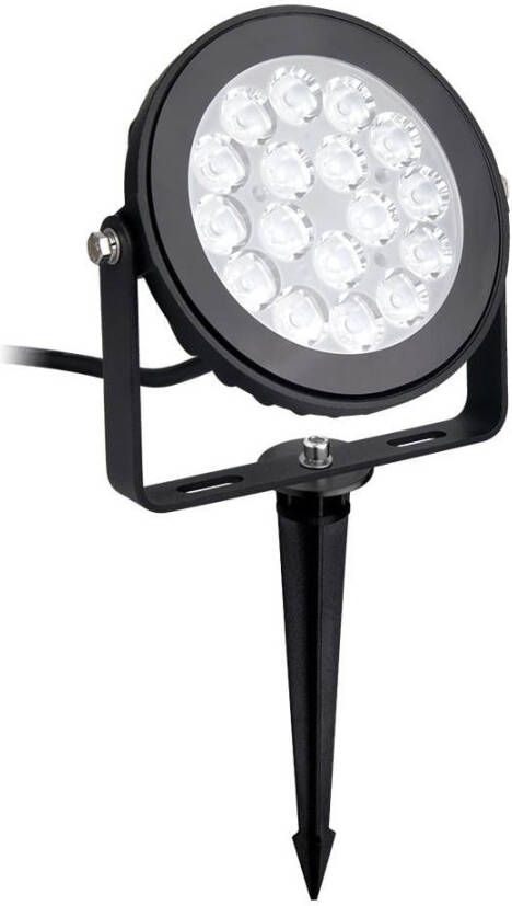 Mi-light RGB-CCT LED tuinspot IP65 9W rond zwart LED0255