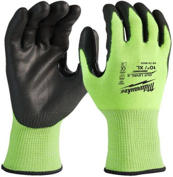 Milwaukee Accessoires Bulk Hi-vis werkhandschoenen | snijklasse 3 C 10 XL | 144 paar 4932479022