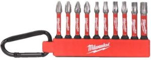 Milwaukee Accessoires Carabiner 10-delig SHOCKWAVE bits 4932480941
