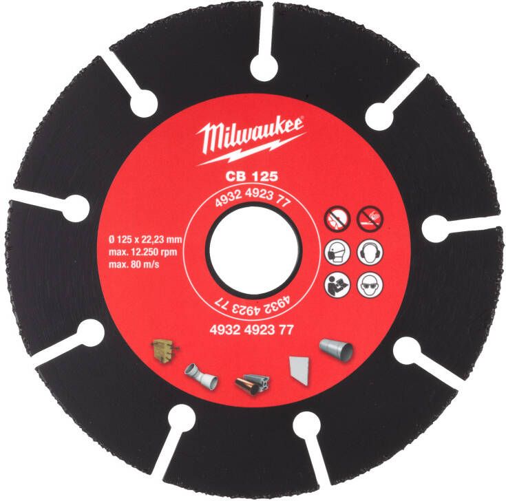 Milwaukee Accessoires Carbide Disc CB 125mm | 1 stuk 4932492377