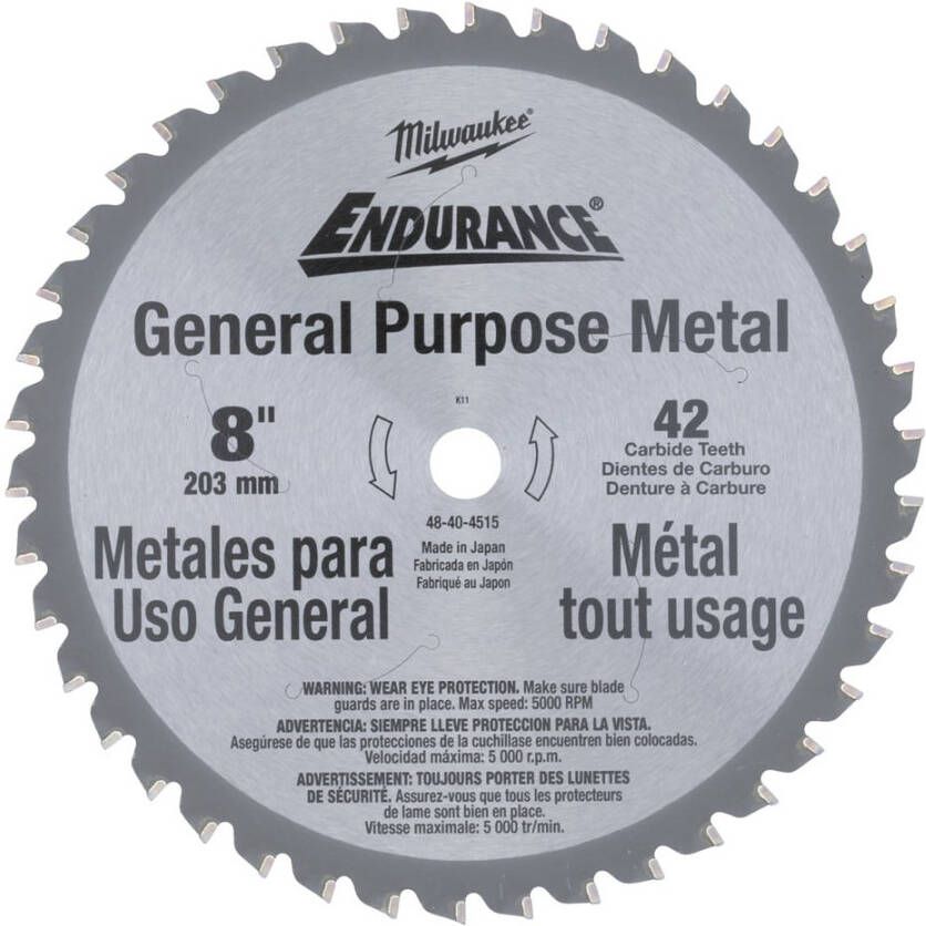 Milwaukee Accessoires Cirkelzaagblad 203 8" x 15 87 5 8" mm (42 tanden) 48404515