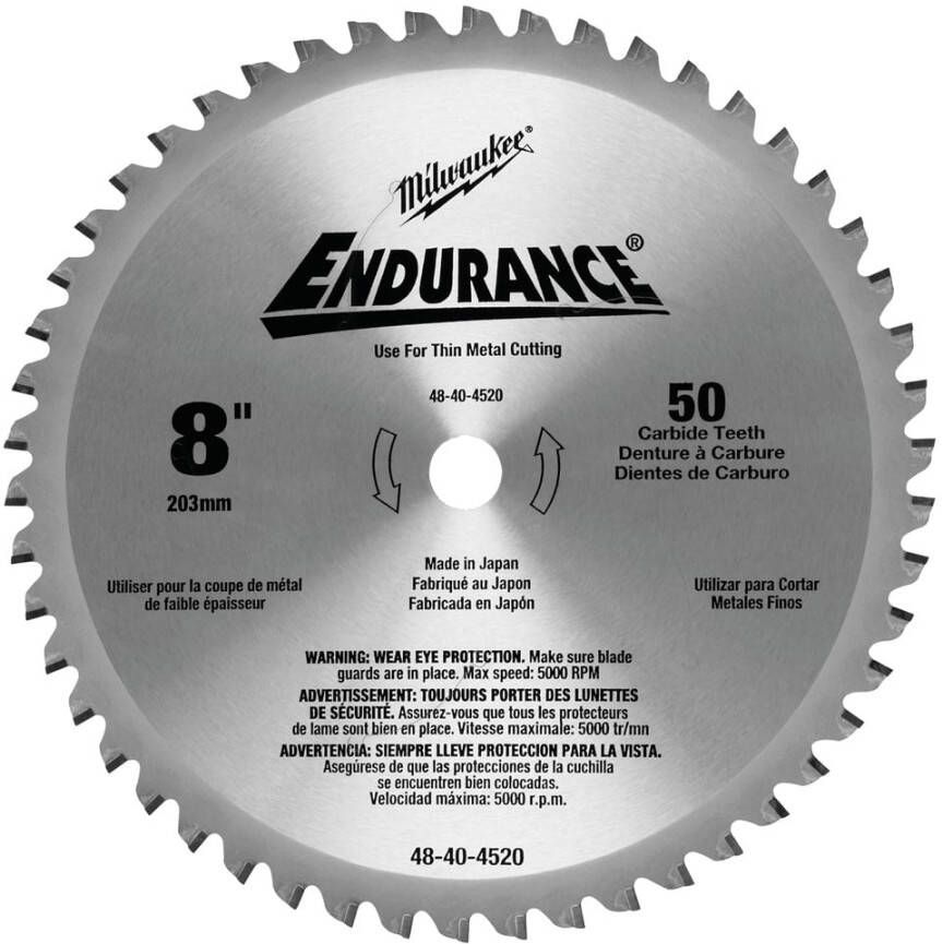 Milwaukee Accessoires Cirkelzaagblad 203 8" x 15 87 5 8" mm (50 tanden) 48404520
