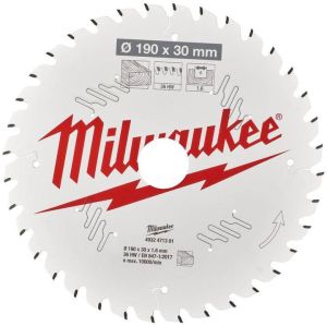 Milwaukee Accessoires Cirkelzaagblad P W 190x30x1 6x36ATB 4932471301