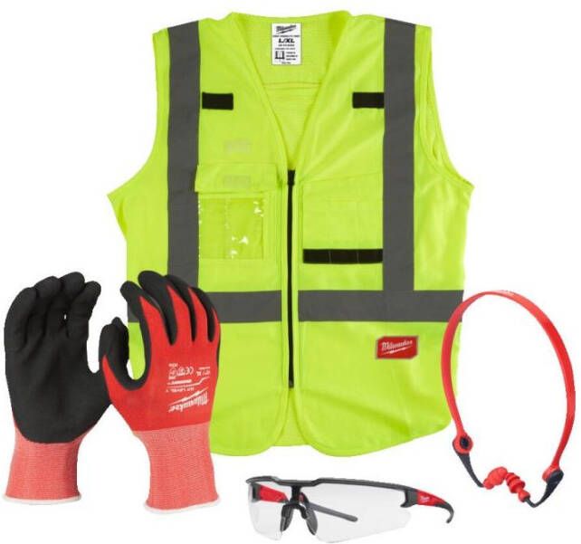 Milwaukee Accessoires Construction PPE Veiligheidskit G.10 XL 4932492063