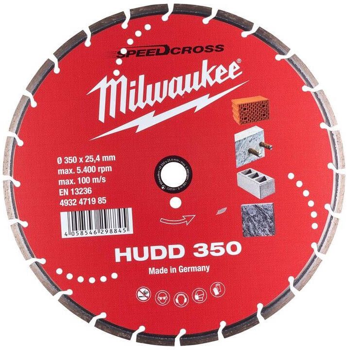 Milwaukee Accessoires DIAMOND CUTT.WHEEL DiaBl HUDD 350 HPP 1 pc 4932471985