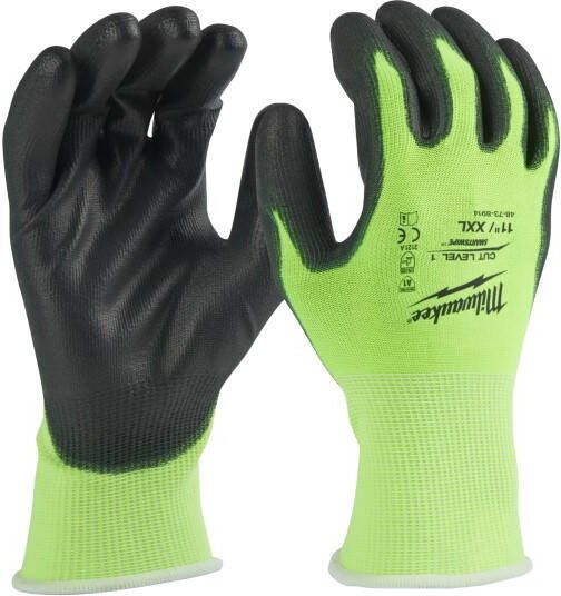 Milwaukee Accessoires Hi-vis werkhandschoenen snijklasse 1 A | 10 XL | 1 paar 4932479919