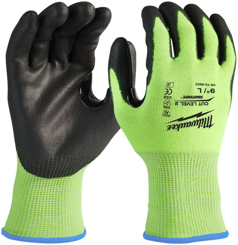 Milwaukee Accessoires Hi-vis werkhandschoenen | snijklasse 2 B 7 S | 1 paar 4932479921