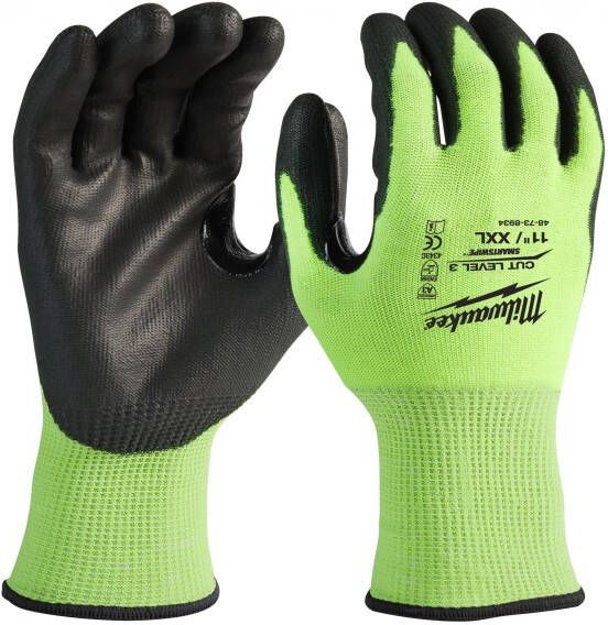 Milwaukee Accessoires Hi-vis werkhandschoenen snijklasse 3 C | XXL 11 | 1 paar 4932478134