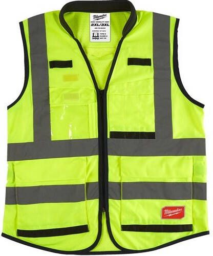 Milwaukee Accessoires Premium hi-vis veiligheidshesje klasse 2 | Geel | 2XL 3XL | 1 stuk 4932471897