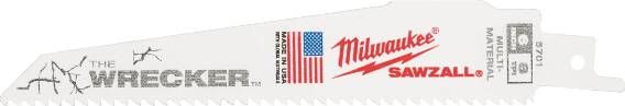 Milwaukee Accessoires Reciprozaagbladen | WRECKER | 300x7 11 | 25 stuks 48008711