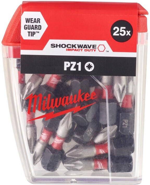 Milwaukee Accessoires Shockwave Gen II PZ1 25mm 25stuks 4932430861