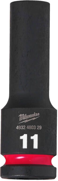 Milwaukee Accessoires SHOCKWAVE Krachtdop 1 2" lang 11 mm | 1 stuk 4932480329