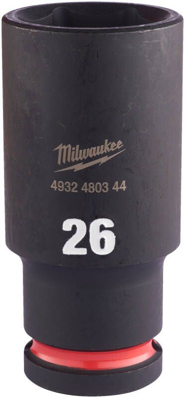 Milwaukee Accessoires SHOCKWAVE Krachtdop 1 2" lang 26 mm | 1 stuk 4932480344