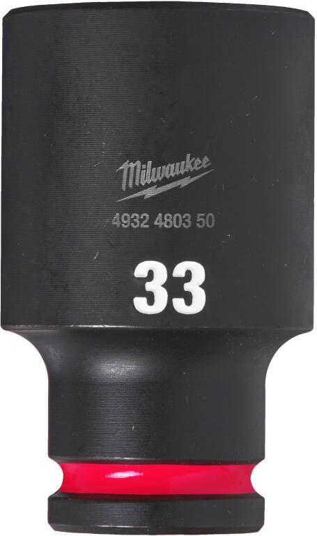 Milwaukee Accessoires SHOCKWAVE Krachtdop 1 2" lang 33 mm | 1 stuk 4932480350