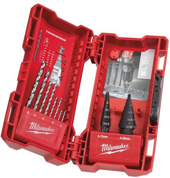 Milwaukee Accessoires Step Drill Th.Web Combo Set 48899350