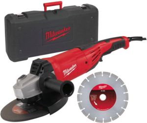Milwaukee AG 22-230 Diamantset Haakse slijpmachine + diamantset
