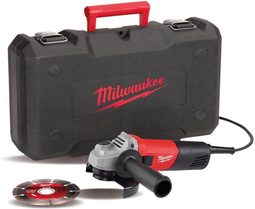 Milwaukee AG 800-115ED-SET Haakse slijpmachine 4933451281