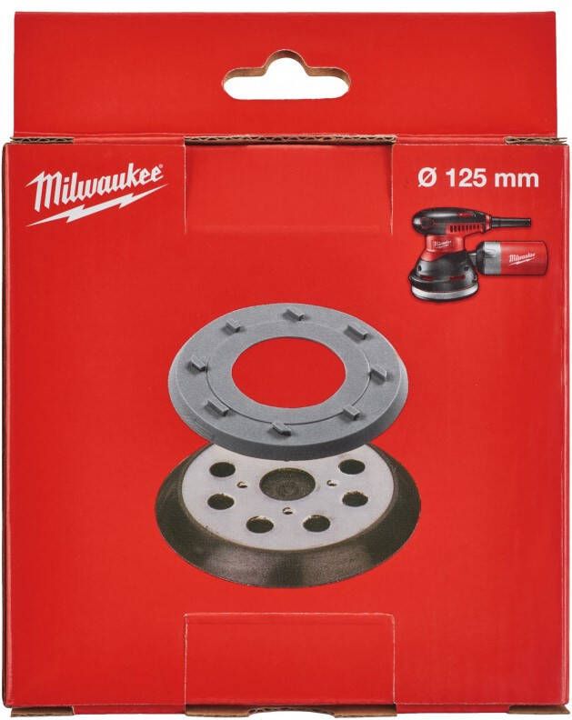 Milwaukee Accessoires Basisplaat voor ROS 125 Ø 125 mm 8 gaten 4932430091