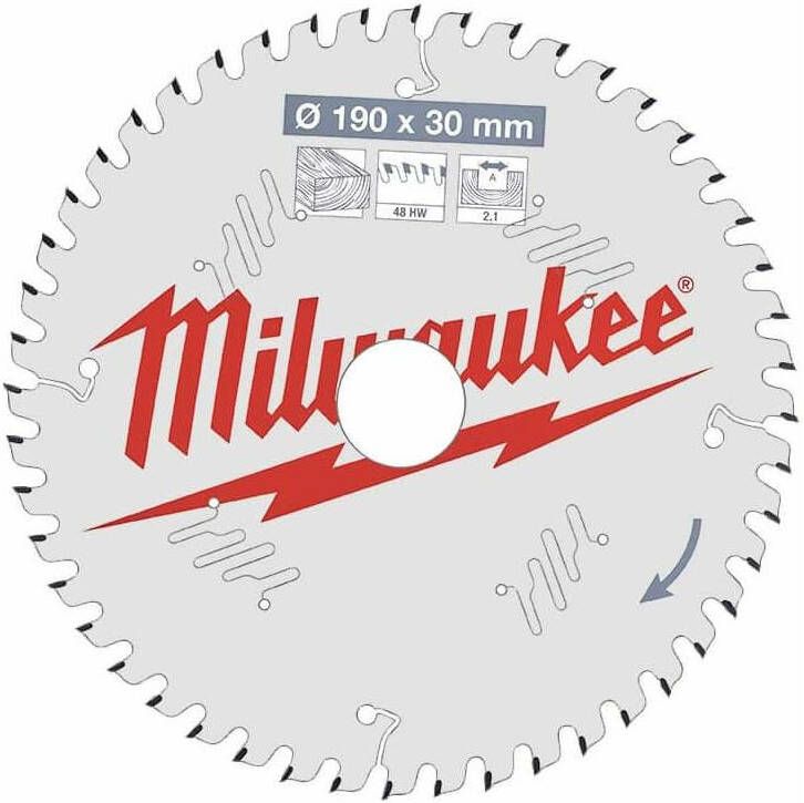 Milwaukee Cirkelzaagblad 190 x 30 mm (48 tanden)