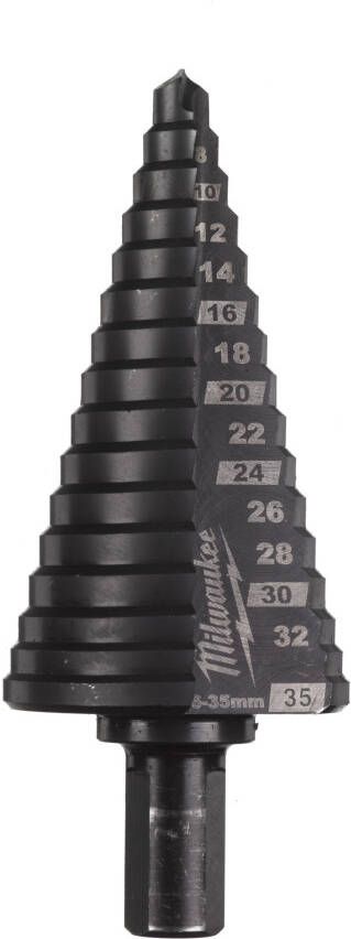 Milwaukee Cobalt 6 to 35 mm 1 pc Stappenboor Cobalt 6-35mm stappen 2 mm 48899395