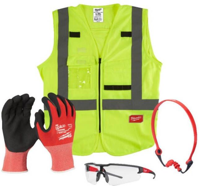 Milwaukee Accessoires Construction PPE Veiligheidskit G.9 L 4932492062