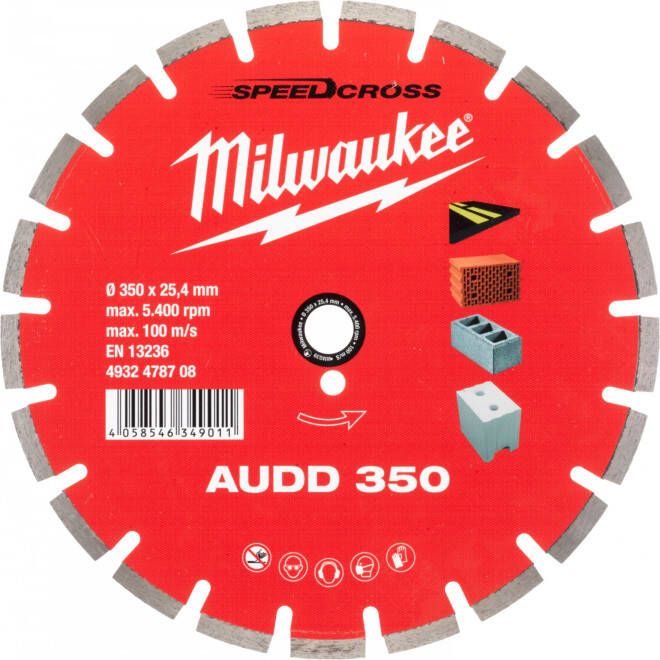 Milwaukee Accessoires Diamant High Performance Blad CIS Premium Speedcross AUDD 350 mm | 1 stuk 4932478708