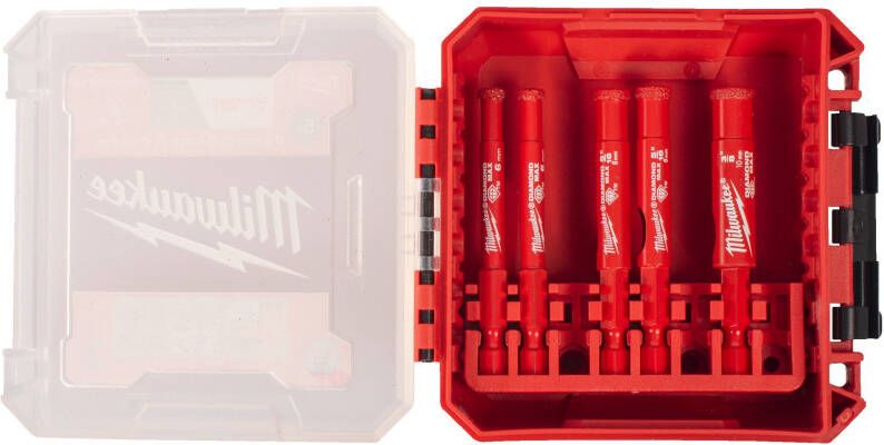 Milwaukee Diamantboorset | DIAMOND MAX™ | 1 4" nat droog | 5 stuks 4932498299