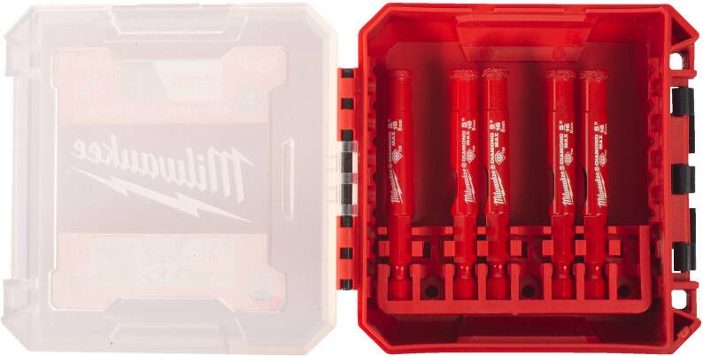 Milwaukee Diamantboorset | DIAMOND MAX™ | 1 4" nat droog | 5 stuks 4932498301