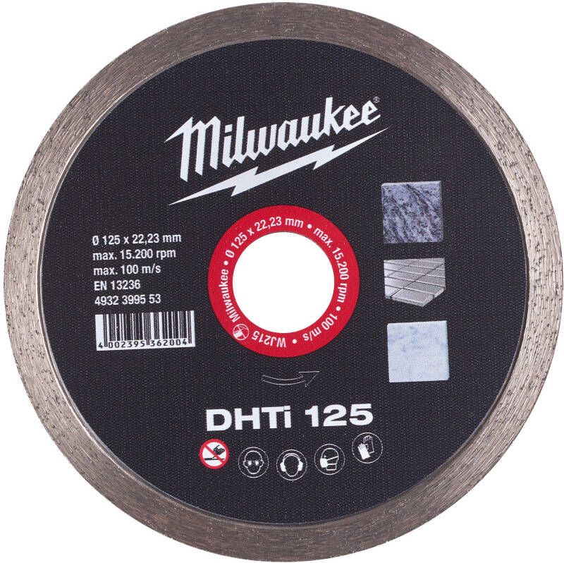 Milwaukee Accessoires Diamantdoorslijpschijf DHTi 125 4932399553