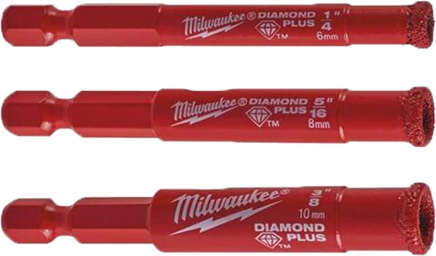 Milwaukee Accessoires DIAMOND PLUS Diamantboorset | 3-delig 4932471771